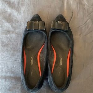 Rockport black flats, excellent condition size 6
